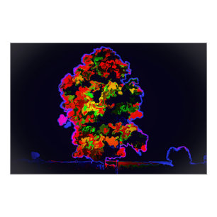 Neon Tree Explosion Poster