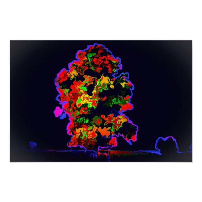 Neon Tree Explosion Poster (Front)