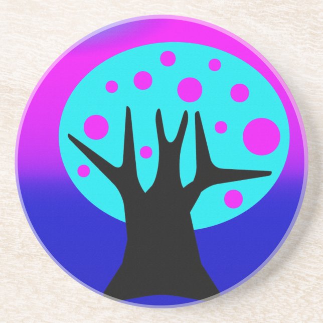 Neon Tree Sandstone Coaster (Front)