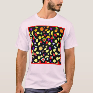 Neon Tropic Fruits Burst T-Shirt