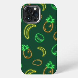 Neon Tropical Fruit Pattern iPhone 13 Pro Max Case