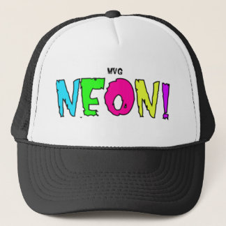 neon trucker hat