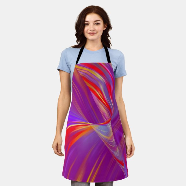 Neon Tunnel Purple Apron (Worn)