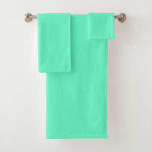 Neon Turquoise Bath Towel Set