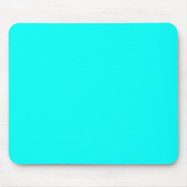 Neon turquoise bright fashionable modern tone  mouse mat (Front)