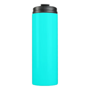 Neon turquoise bright fashionable modern tone  thermal tumbler