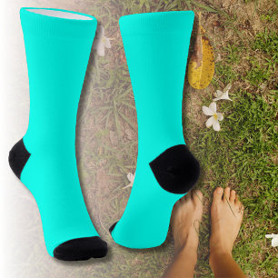 Neon Turquoise Bright Socks