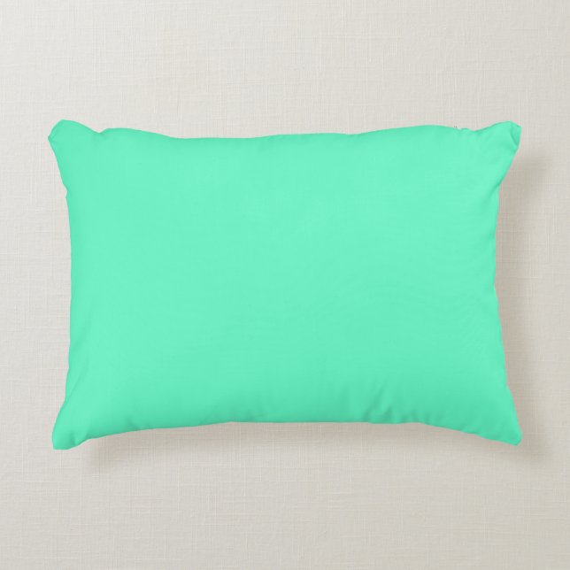 Neon Turquoise Decorative Cushion (Front)