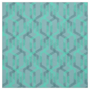 Neon turquoise pattern on grey background. fabric