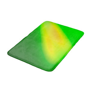 Neon Two Stripe Ombre Green Bath Mat