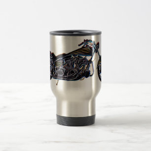 Neon V-twin Motorcycle Mug