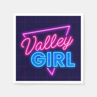 Neon Valley Girl Napkin