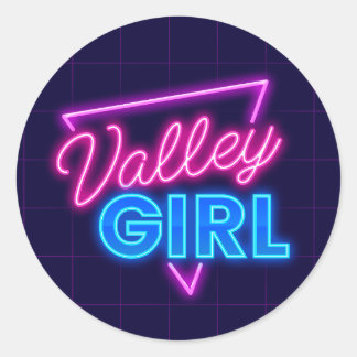 Neon Valley Girl Sticker