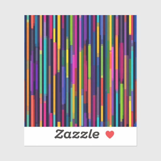 Neon Vertical Stripe Pattern (Sheet)