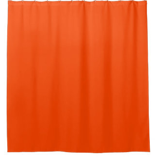 Neon, Vivid Orange  Shower Curtain