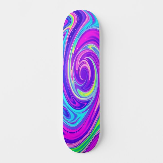 Neon Vortex: Edition 2 Skateboard (Front)