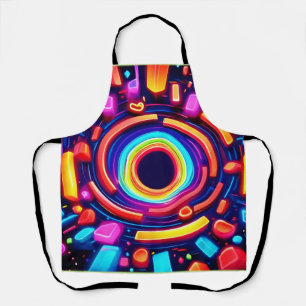 Neon Vortex Odyssey Apron