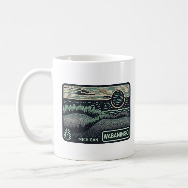 Neon Wabaningo Michigan Coffee Mug (Left)