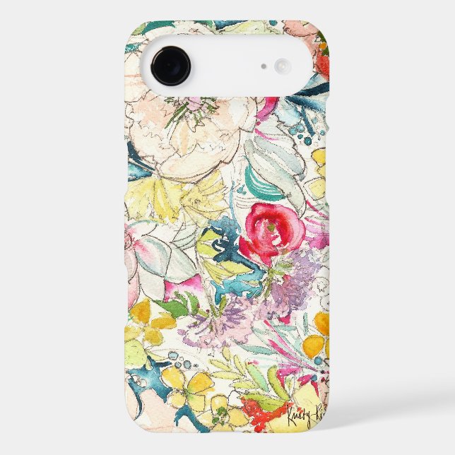 Neon Watercolor Flower iPhone 6 case (Back)
