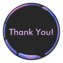 Neon Watercolor Paint Ring, Pink Thank You