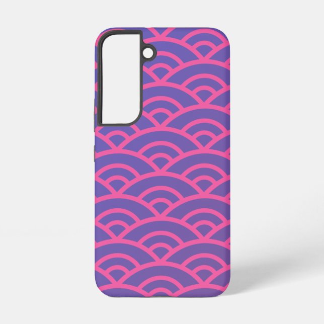 Neon Waves Samsung Galaxy S22 Case (Back)