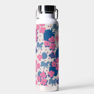 Neon Wild Flower Strawberry Water Bottle