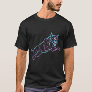Neon Wildcat Black Tee