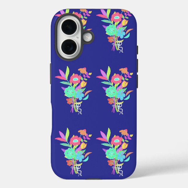 Neon Wildflowers Case-Mate iPhone Case (Back)