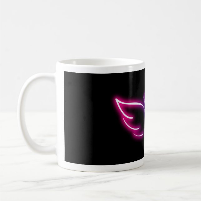 neon wings coffee mug (Left)