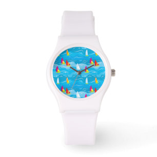 Neon Yacht Pattern Watch