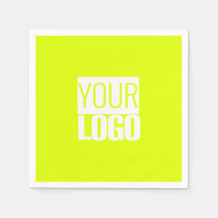 Neon yellow - add your logo Napkin