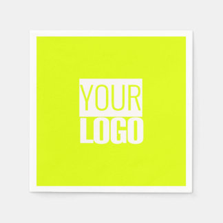  Neon yellow - add your  logo  Napkin