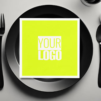  Neon yellow  - add your  logo   Napkin