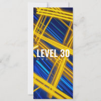 Neon Yellow Cyan Cyberpunk Light Trails Abstract