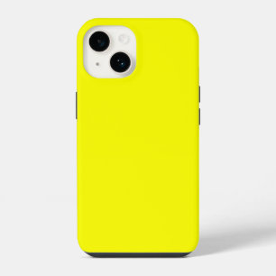 Neon yellow hex code FFFF01 iPhone 14 Case