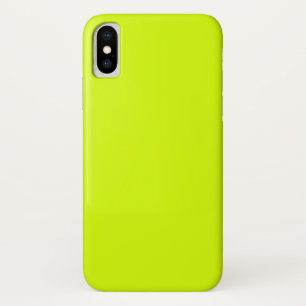 Neon Yellow, High Visibility Chartreuse iPhone X Case