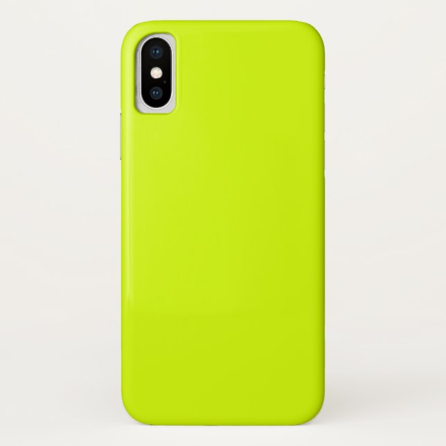 Neon Yellow, High Visibility Chartreuse Case-Mate iPhone Case (Back)