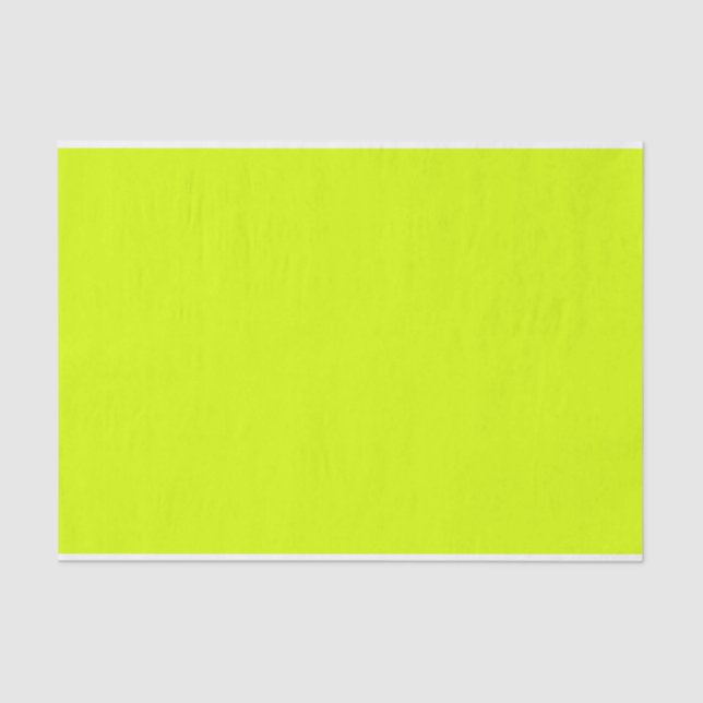 Neon Yellow, High Visibility Chartreuse Tissue Paper (Front)