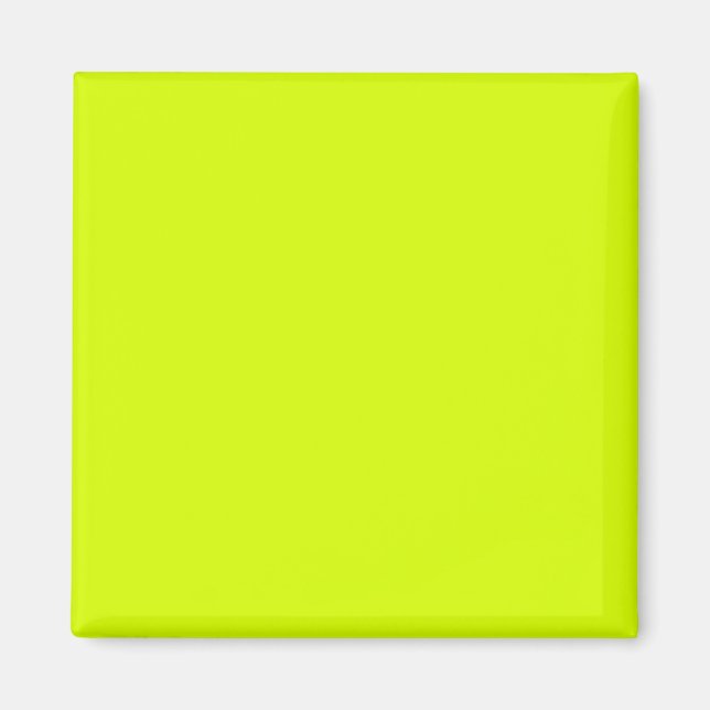 Neon Yellow, High Visibility Magnet (Front)