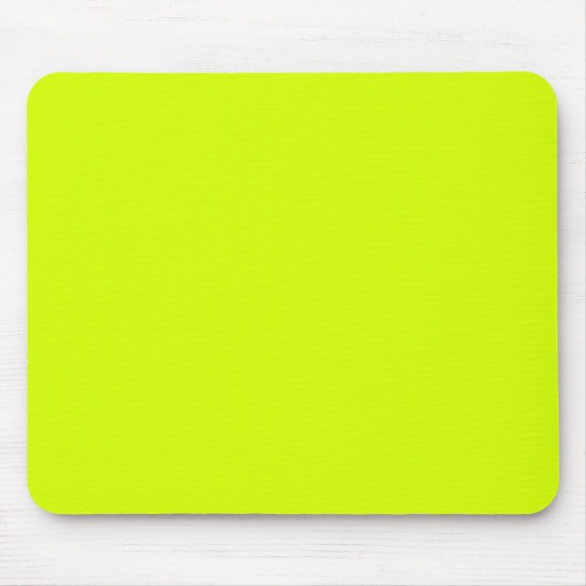 Neon Yellow, High Visibility Mouse Mat (Front)