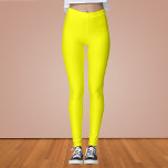 Neon Yellow Solid Color Leggings<br><div class="desc">Neon Yellow Solid Color.
A bold and electrifying shade of bright yellow that instantly captures attention. This vivid hue evokes the radiant warmth of sunlight and the cheerful energy of a sunflower in full bloom. This striking yellow adds a fresh and dynamic flair.</div>