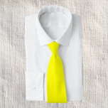 Neon Yellow Solid Color Tie<br><div class="desc">Neon Yellow Solid Color.
A bold and electrifying shade of bright yellow that instantly captures attention. This vivid hue evokes the radiant warmth of sunlight and the cheerful energy of a sunflower in full bloom. This striking yellow adds a fresh and dynamic flair.</div>