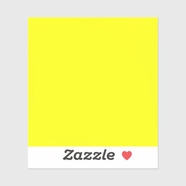 Neon Yellow Solid Colour (Sheet)