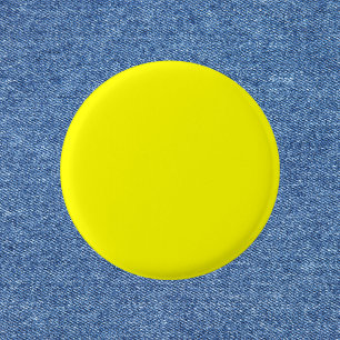 Neon Yellow Solid Colour 3 Cm Round Badge
