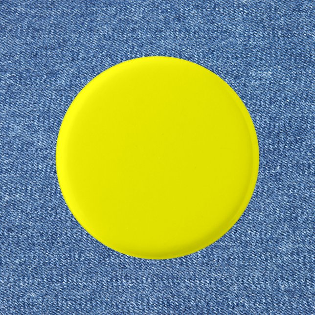Neon Yellow Solid Colour 3 Cm Round Badge (Creator Uploaded)
