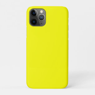 Neon Yellow Solid Colour   Classic iPhone 11 Pro Case