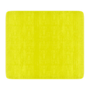 Neon Yellow Solid Colour Cutting Board