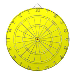 Neon Yellow Solid Colour Dartboard