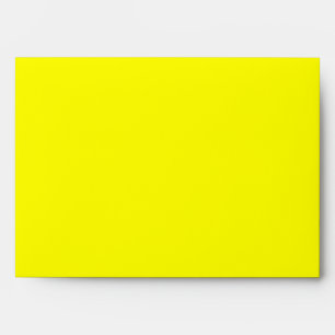 Neon Yellow Solid Colour Envelope