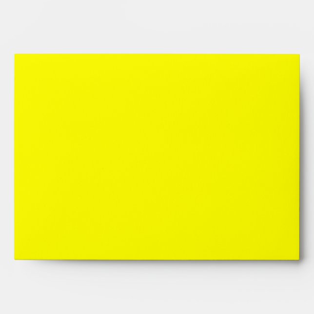 Neon Yellow Solid Colour Envelope (Front)